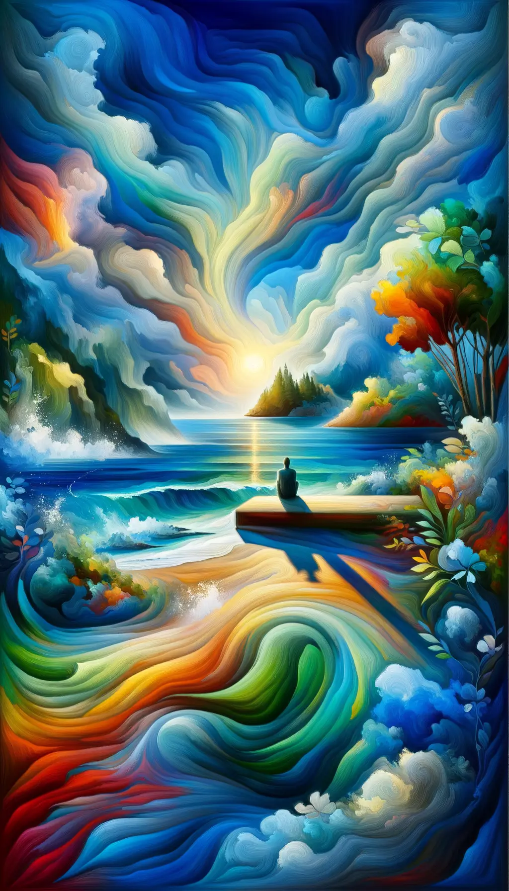 Title: Serenity's Waltz: A Symphony of Ocean Breeze