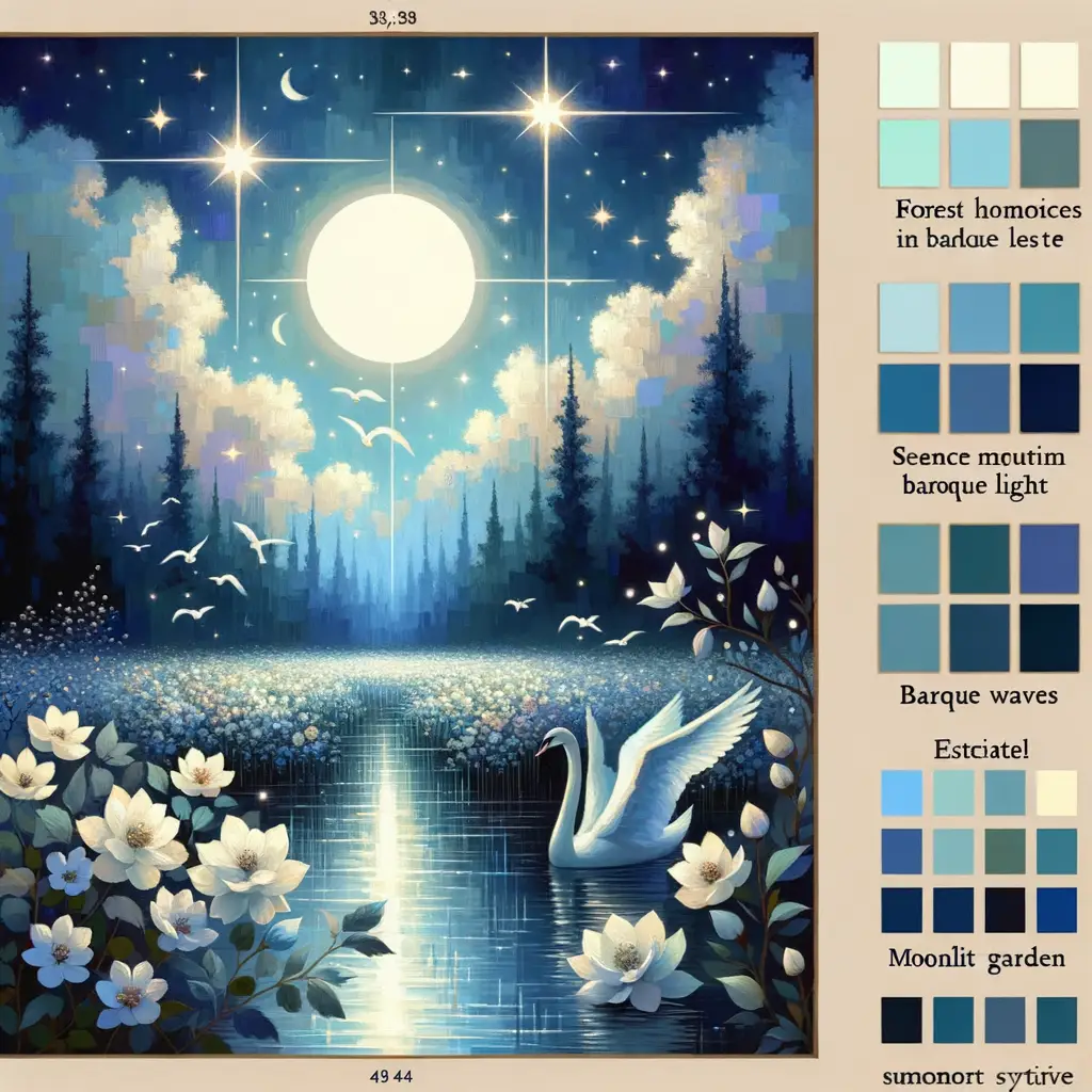 Whispers of the Night: Embracing Hope, Blossoming Growth, Tranquil Grace
