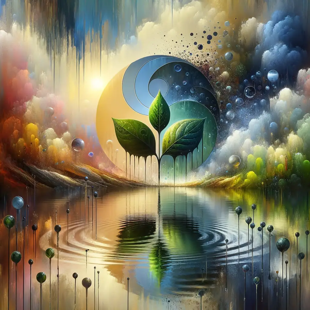 The Verdant Journey: Reflections of Healing in Rain's Embrace