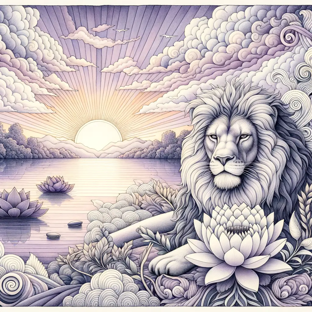 Sundown Serenade: Whispering Courage and Blooming Tranquility