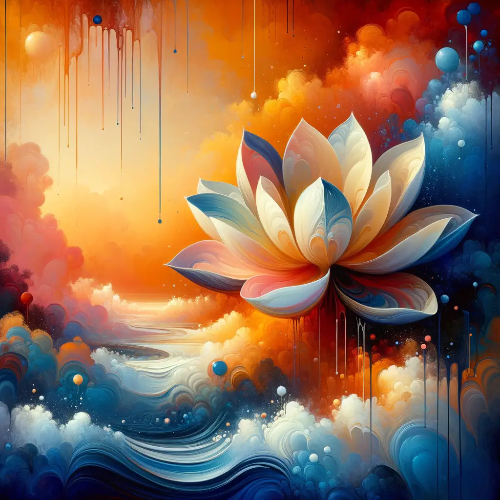 Blooms of Serenity: Embracing Healing Rain