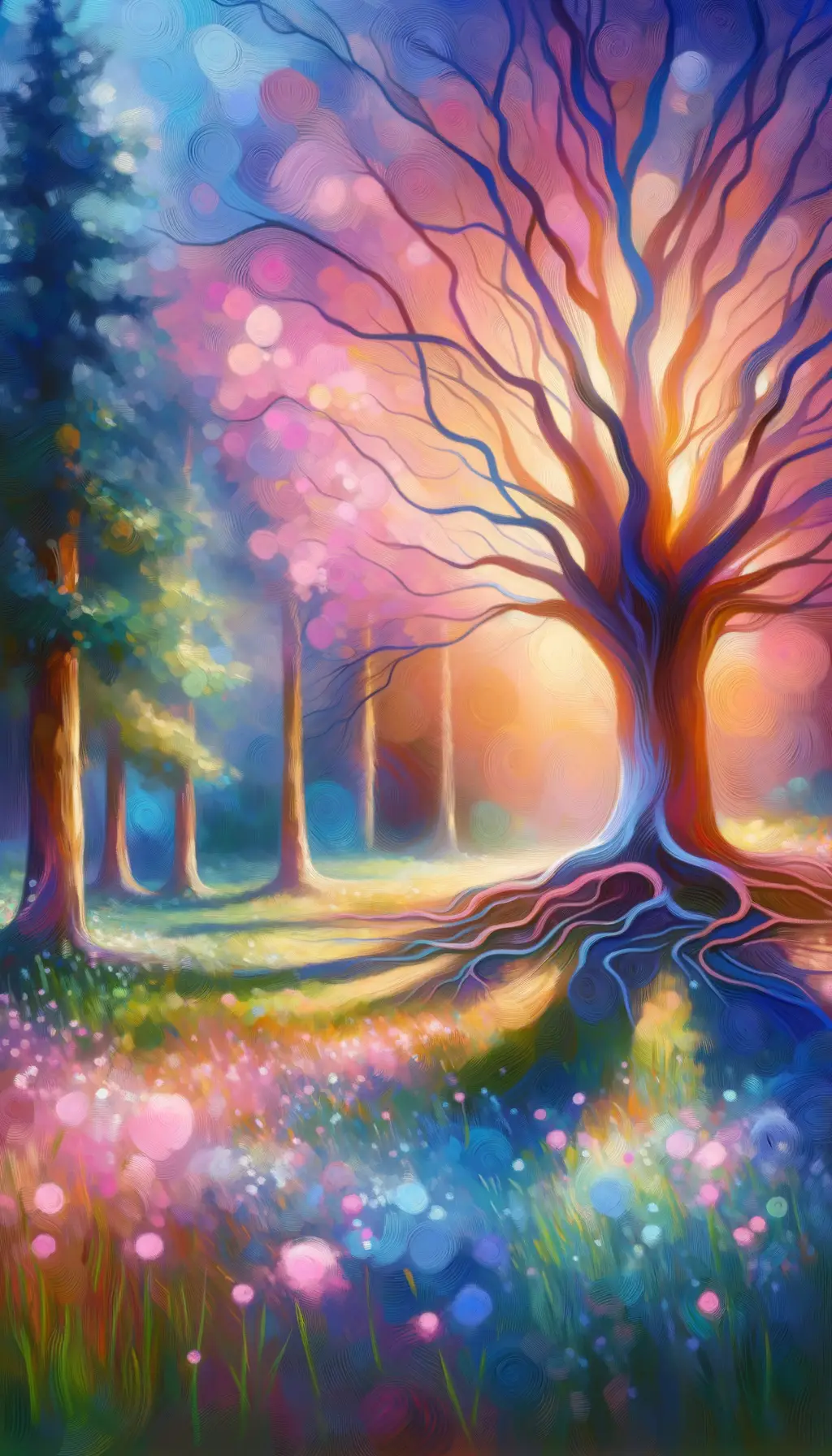 Whispers of Roots: Embracing Family Shadows in Meadow Light