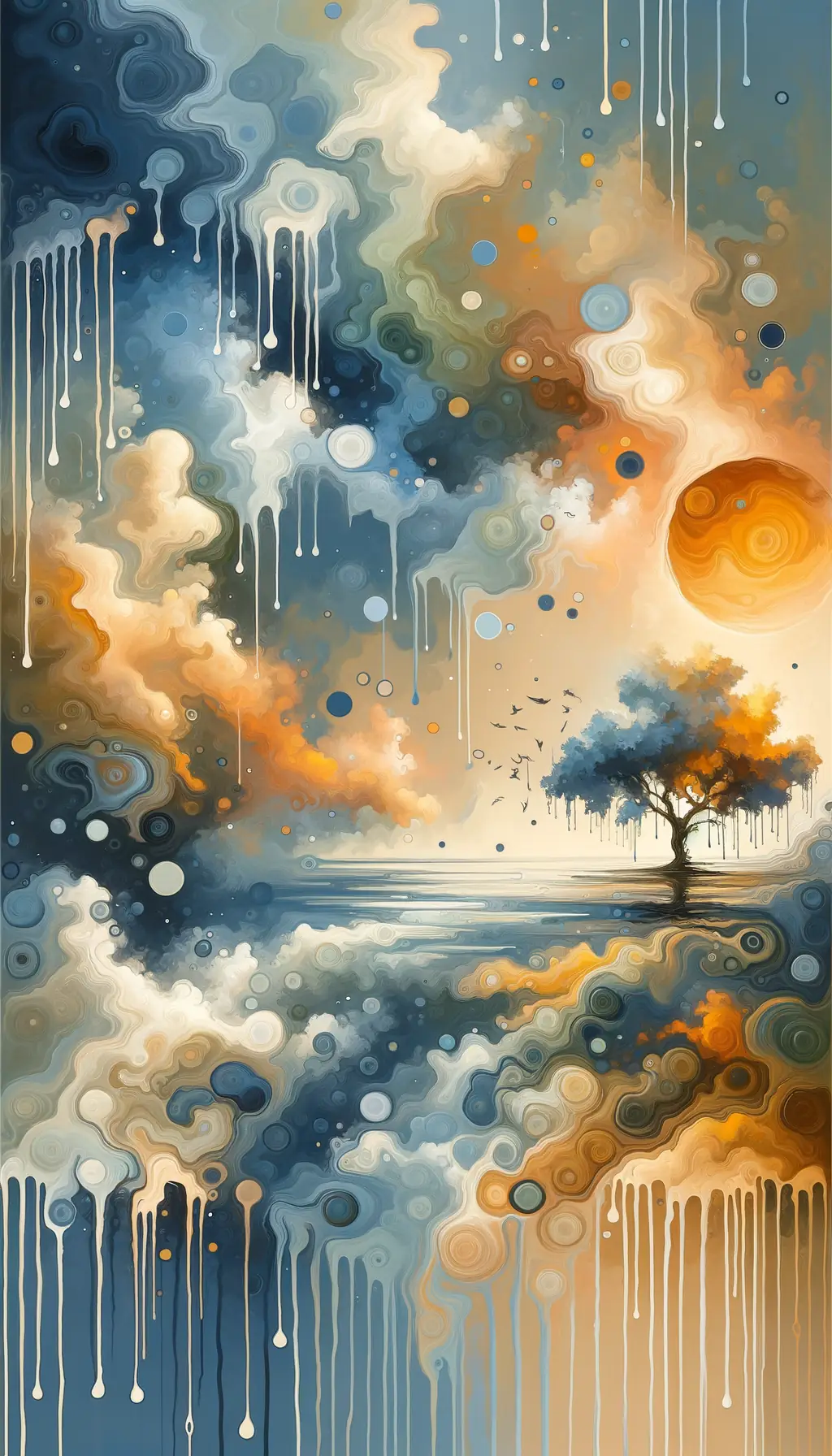 The Whispering Oak: Unburdened by Blue Waves of Sunrise
