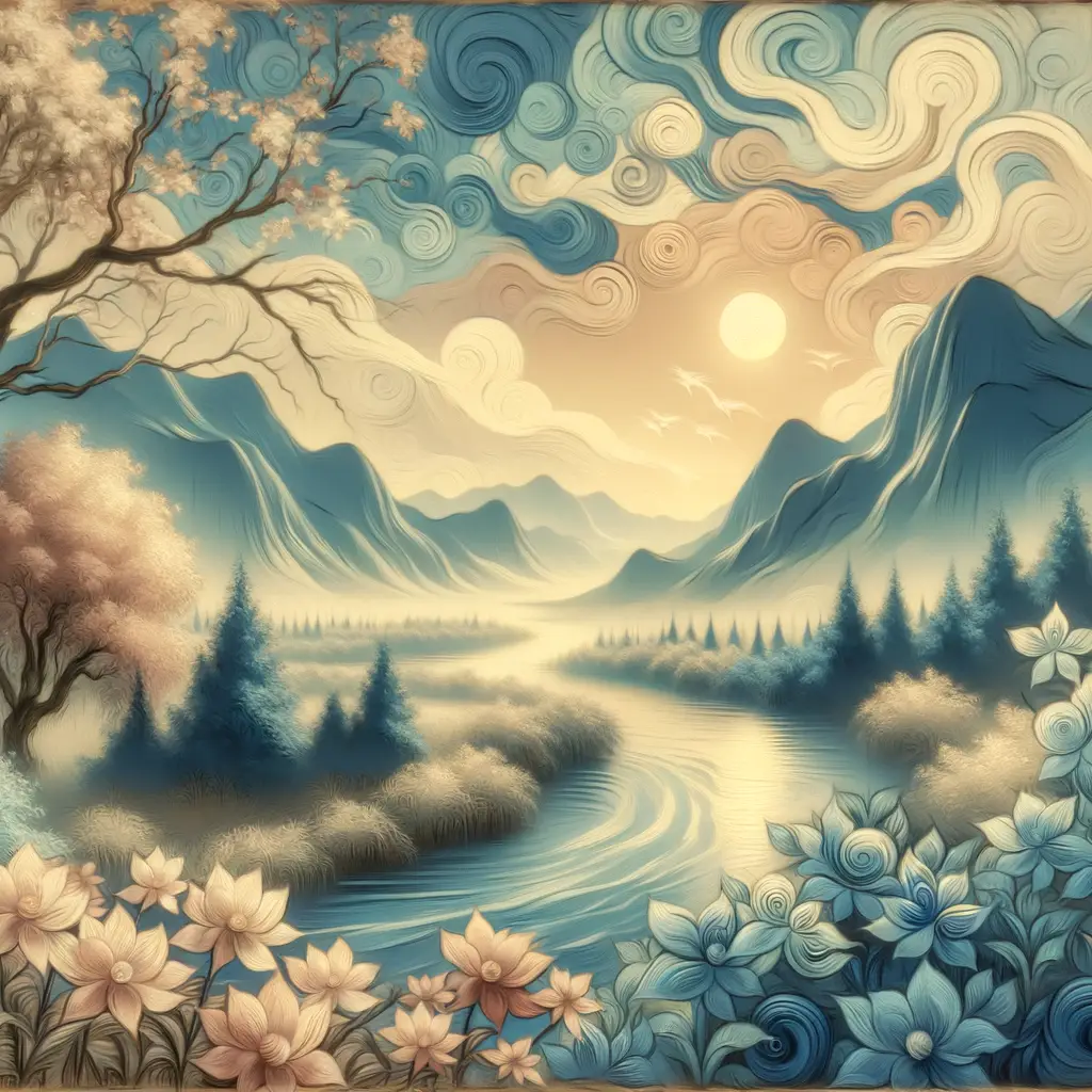Whispers of the Tranquil River: Harmony in the Clear Meadow