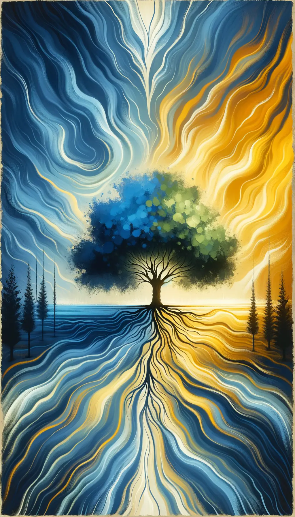 Serenade of Resilience: Whispers of Strength in a Colorful Silence