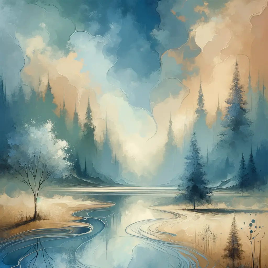 Whispers of the Azure: A Serene Rhapsody on Bipolar Moonlit Reflection