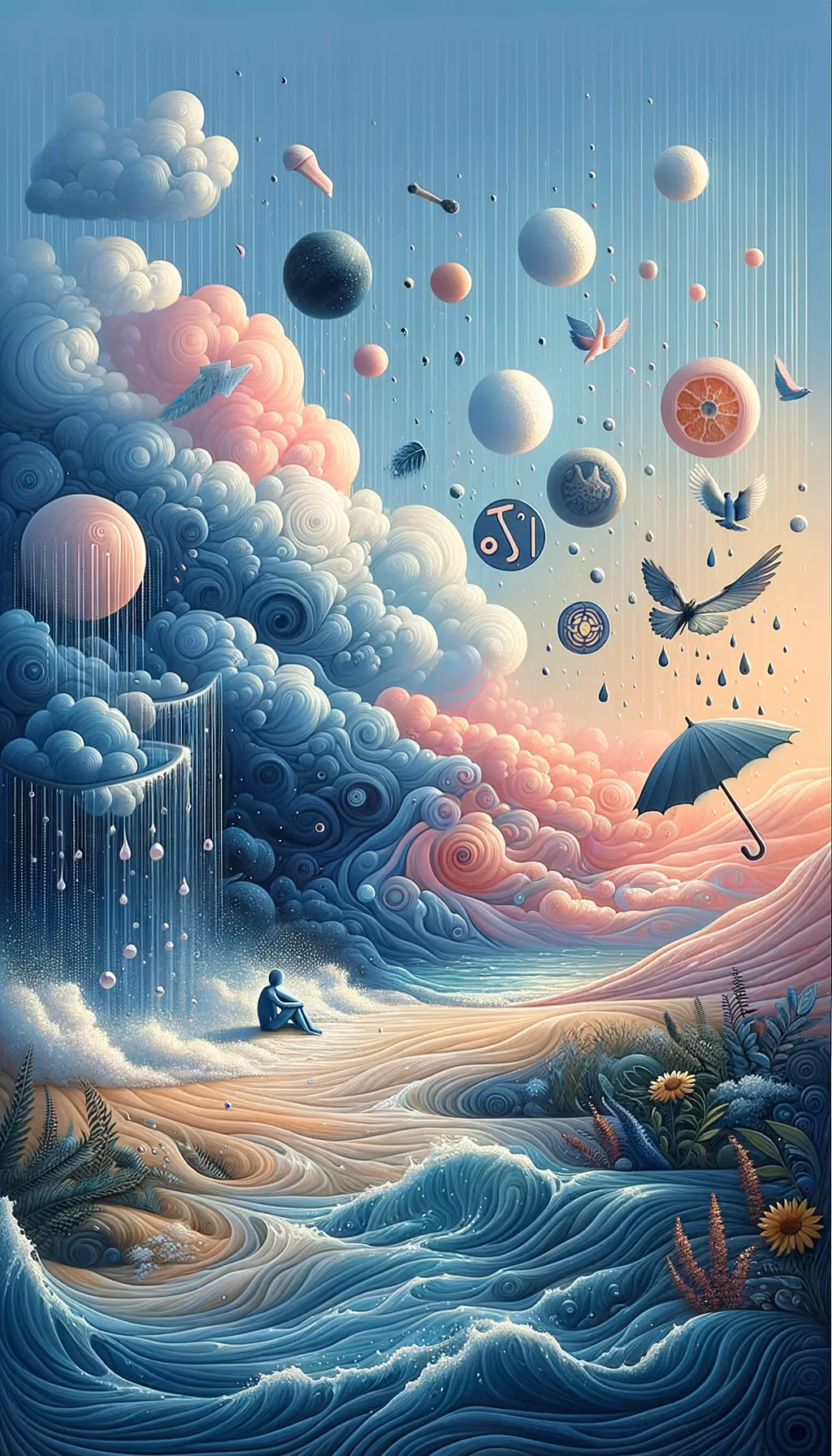 Whispers of Rain and Silk: A Therapy's Tender Embrace