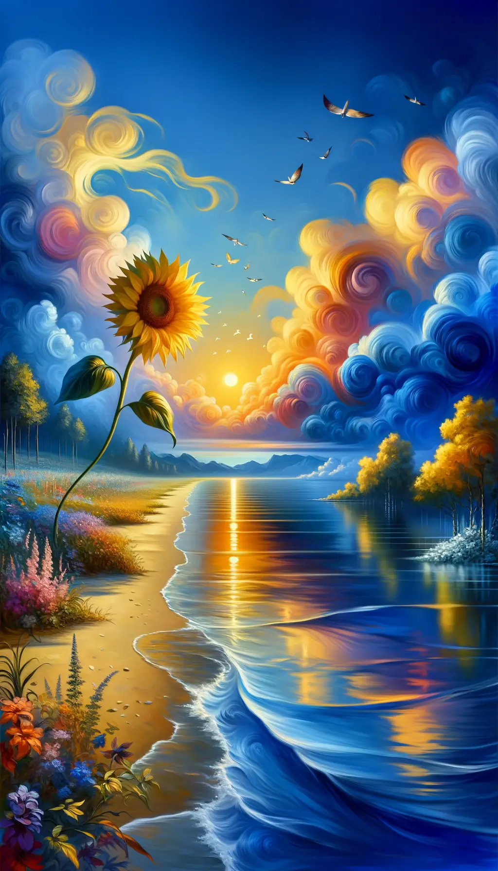 Sunlit Growth: A Symphony of Serenity and Transformation