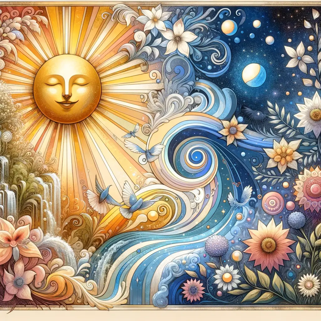 Sunlit Solace: Symphony of Serene Reflections