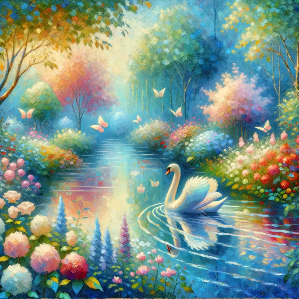 Whispers of the Swan: Garden of Hushed Emotions