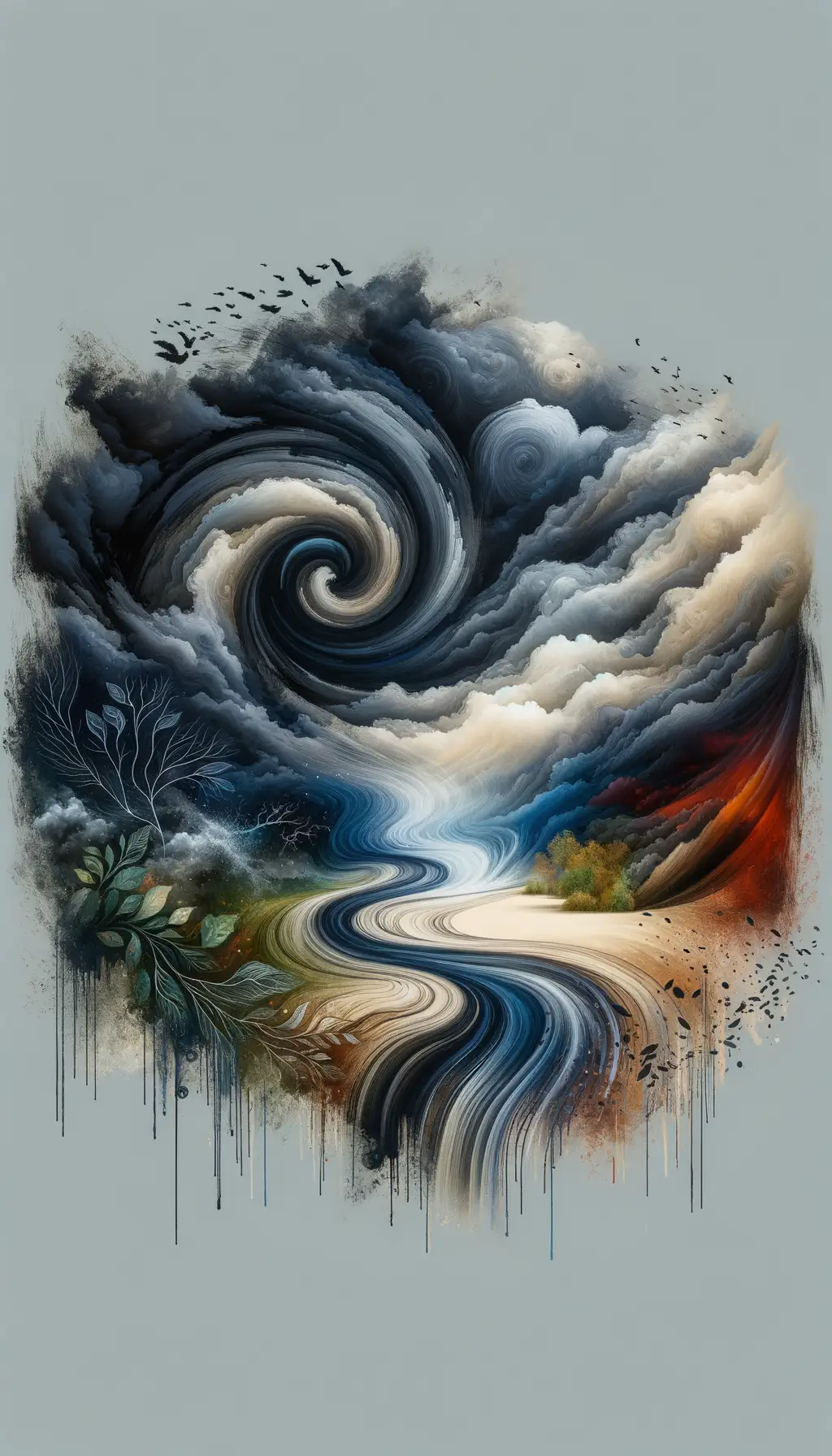 Whispers of the Soul: Emotion's Dance in Mixed Media