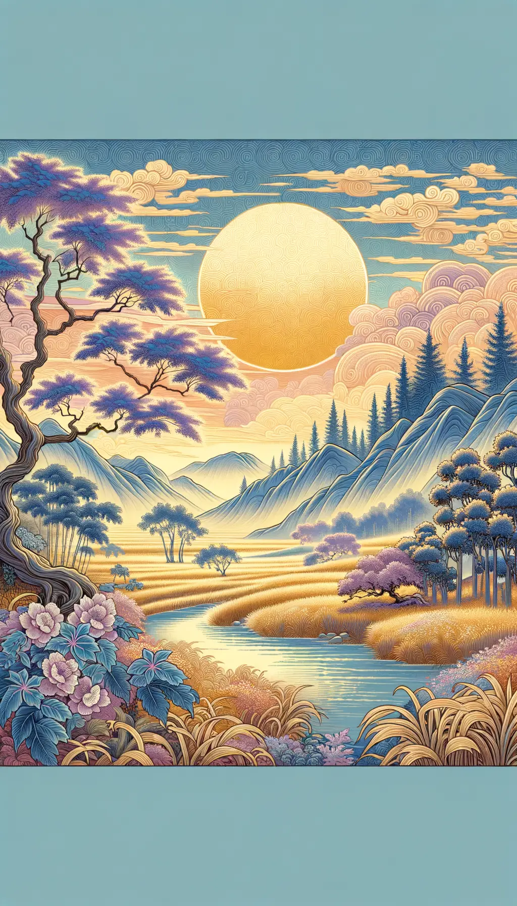 Whispers of Golden Meadows: Emotions Dance in Nature's Tranquility