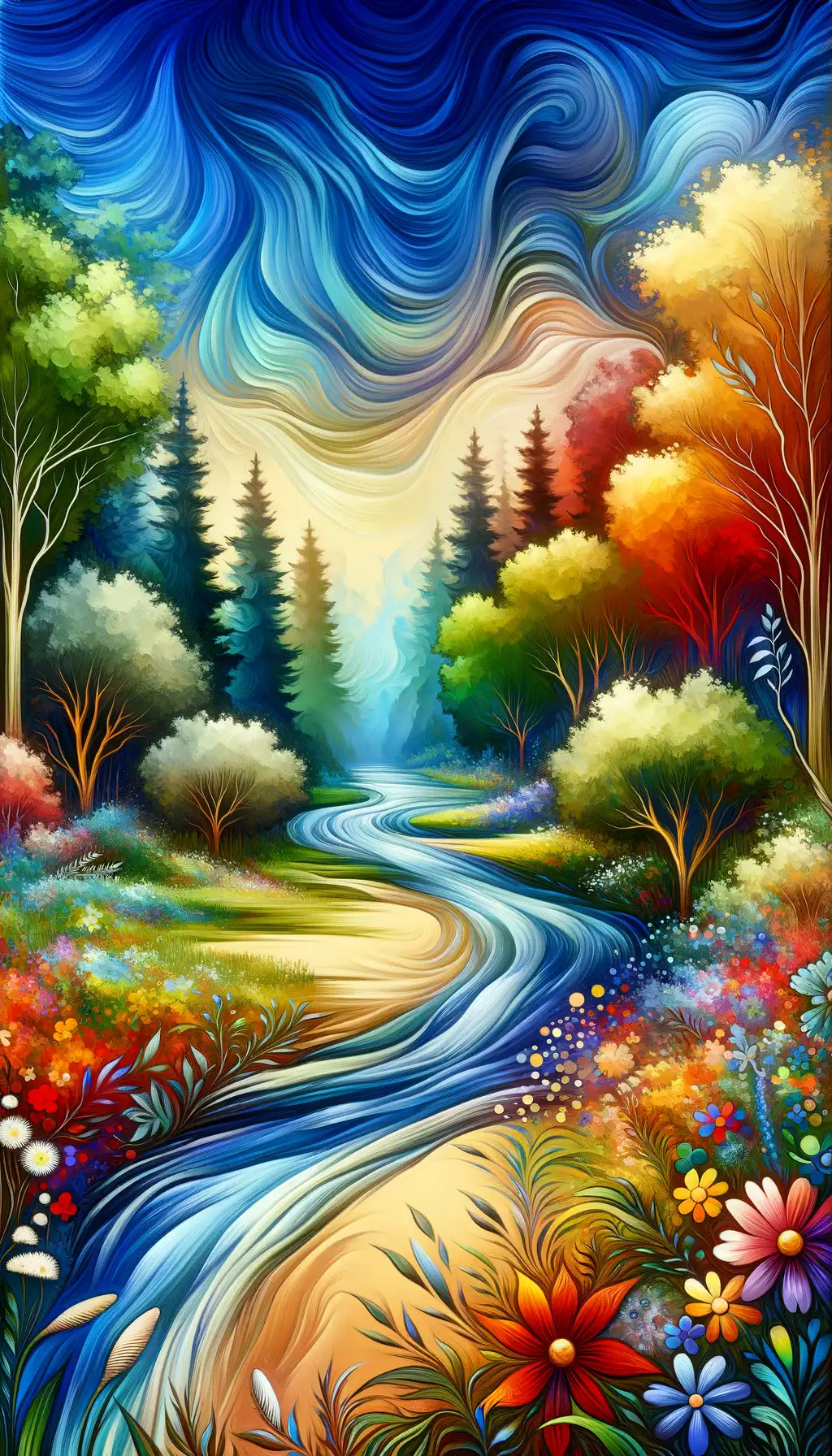 Tranquil Reverie: The Blooming Harmony of Anxiety's Embrace