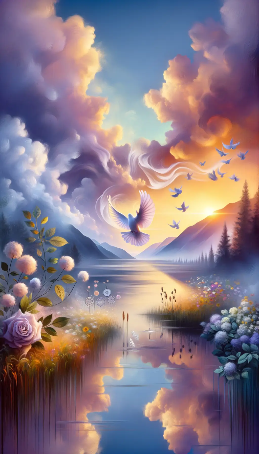 Whispers of Tranquility: A Melody in Lavender Meadows