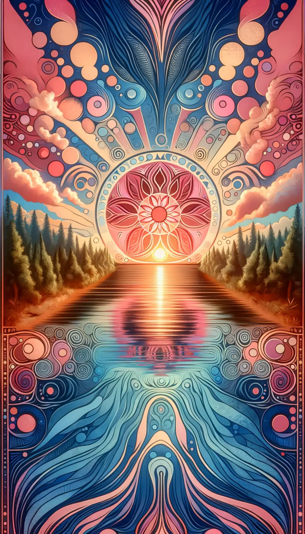 Whispers of Harmony: Sunset's Embrace in Tribal Therapy