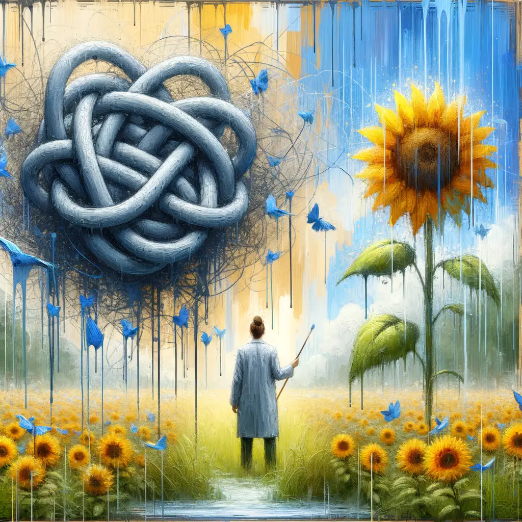 Whispers of Resilience: Knots Unraveled Amid Sunlit Showers