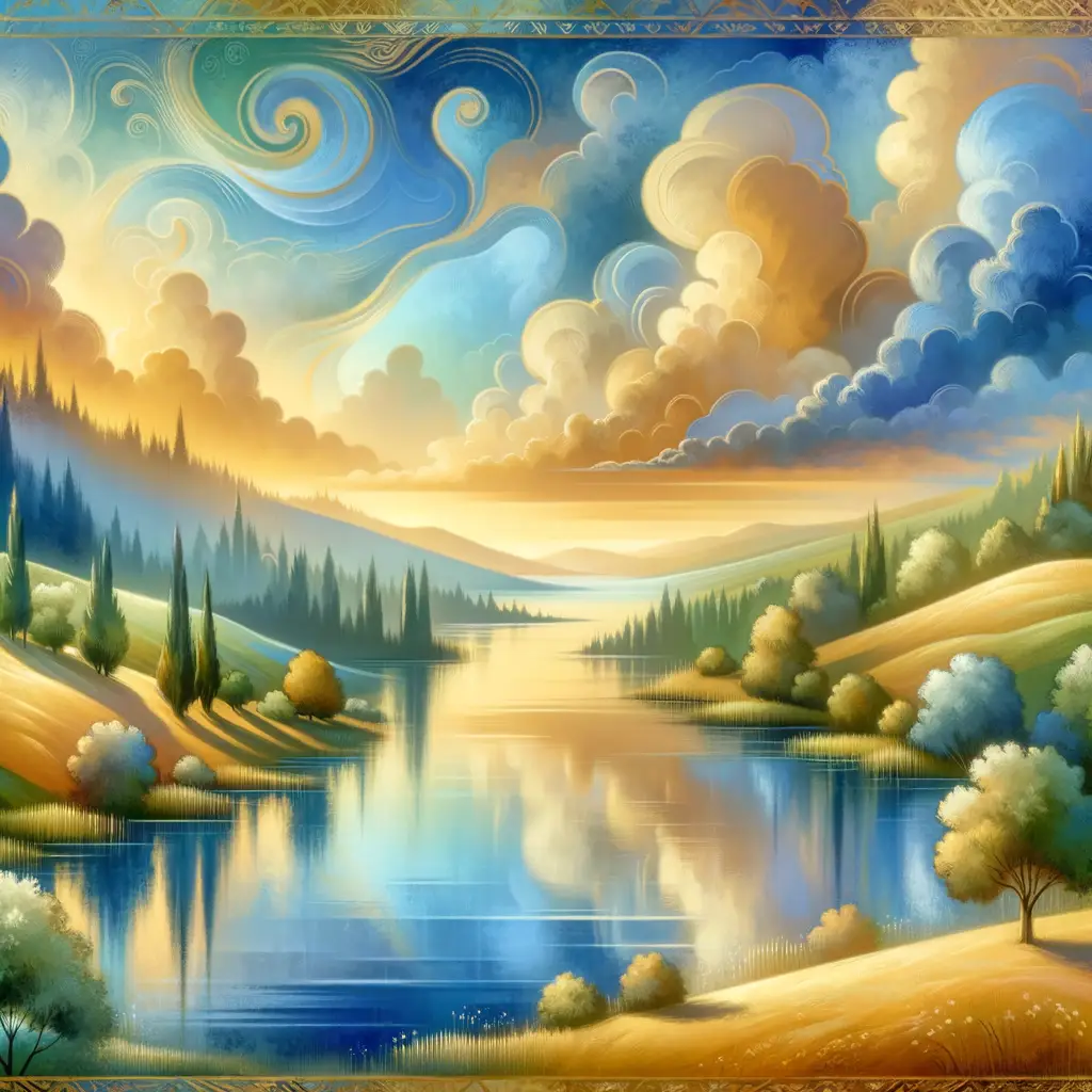 Lustrous Embrace: Sunset's Whisper of Healing Serenity.