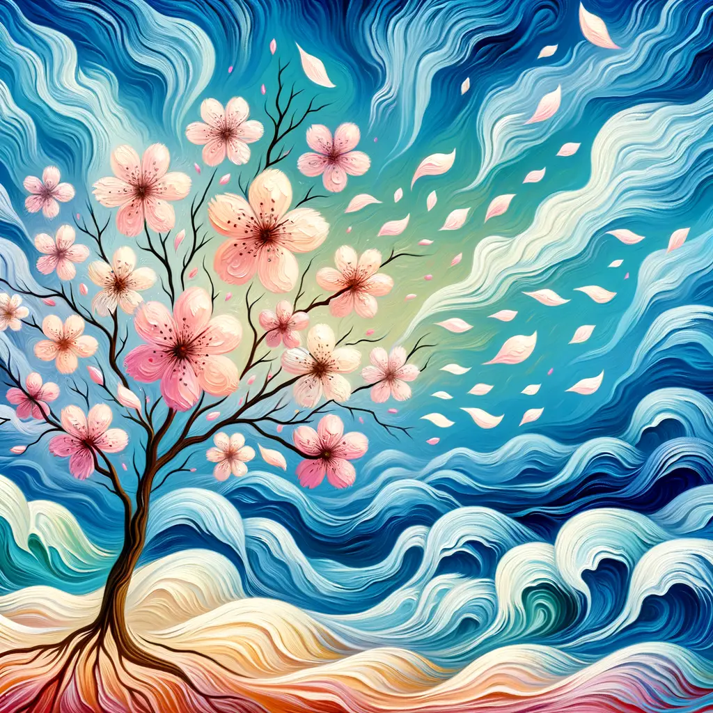 Blossoms of Release: Whispers of Renewal"