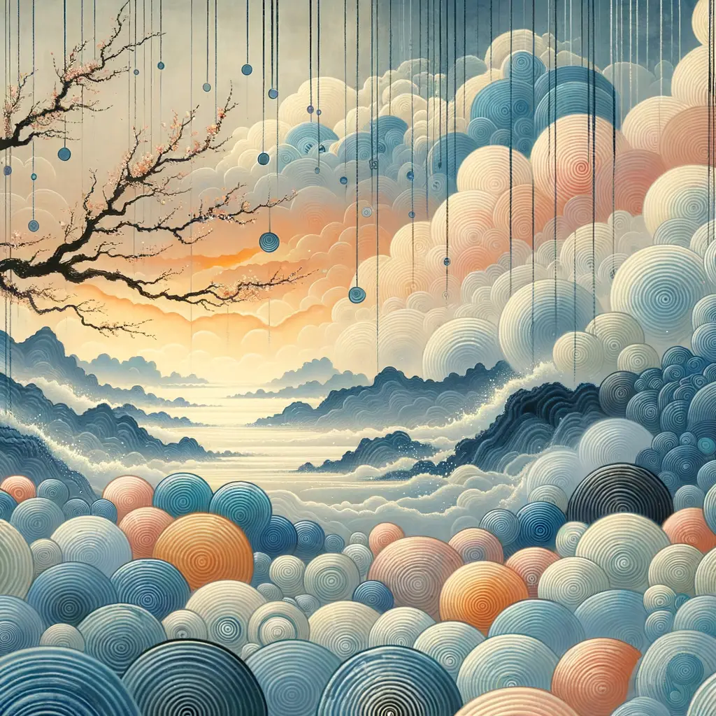 Lullaby of Rain: Whispers in a Sunset Symphony