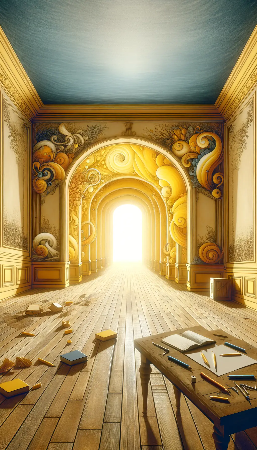 Whispers of Solitude: Ethereal Glow of the Emptiness