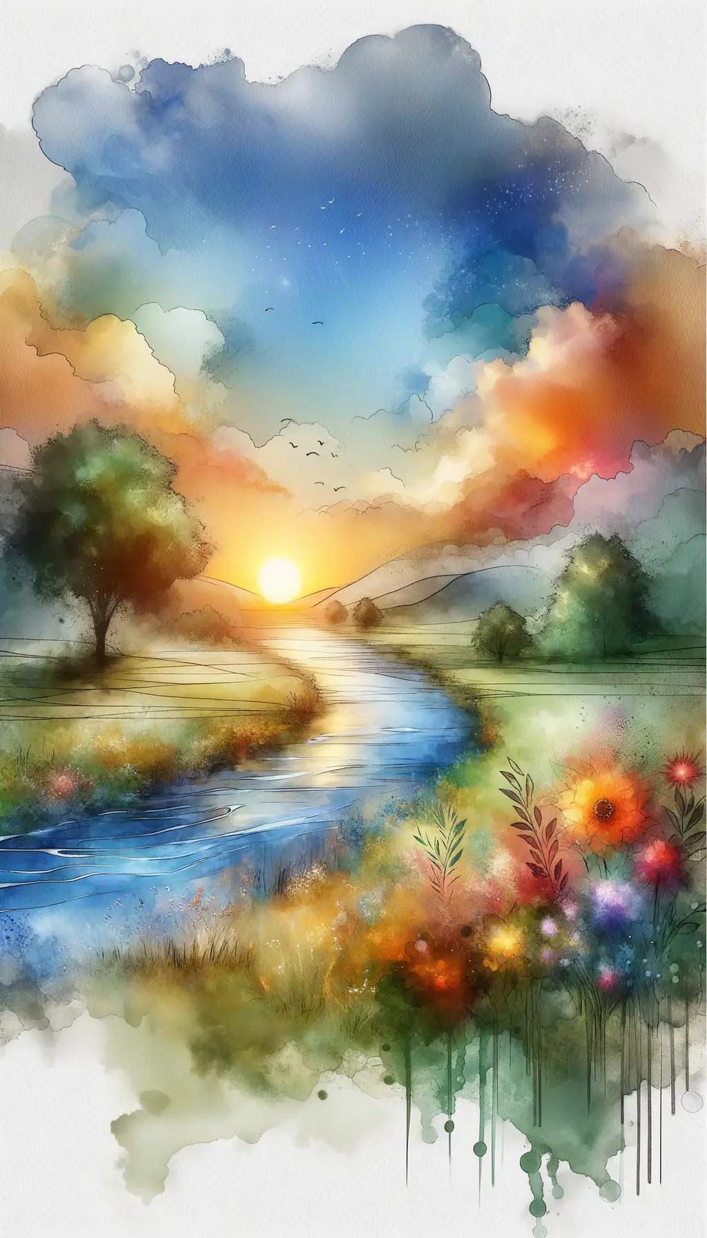 Whispers of Dawn: Garden of Luminescent Emotion