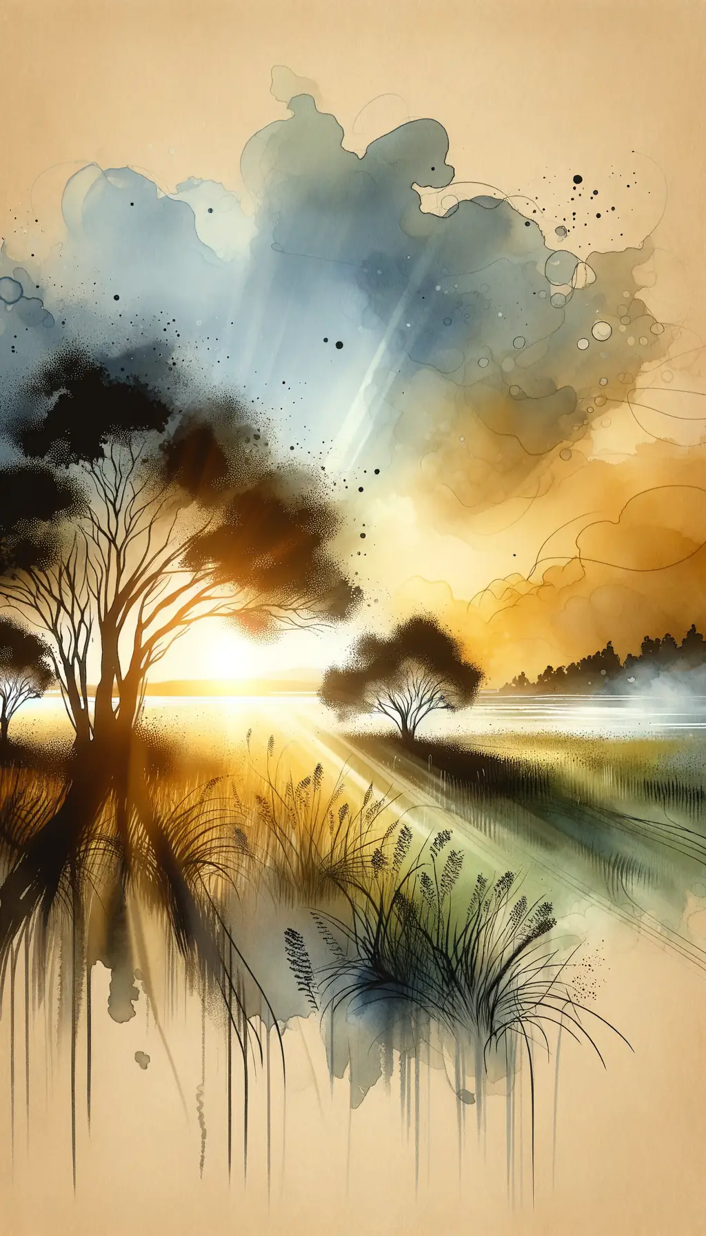 Whispers of Renewal: A Meadow's Embrace at Dawn