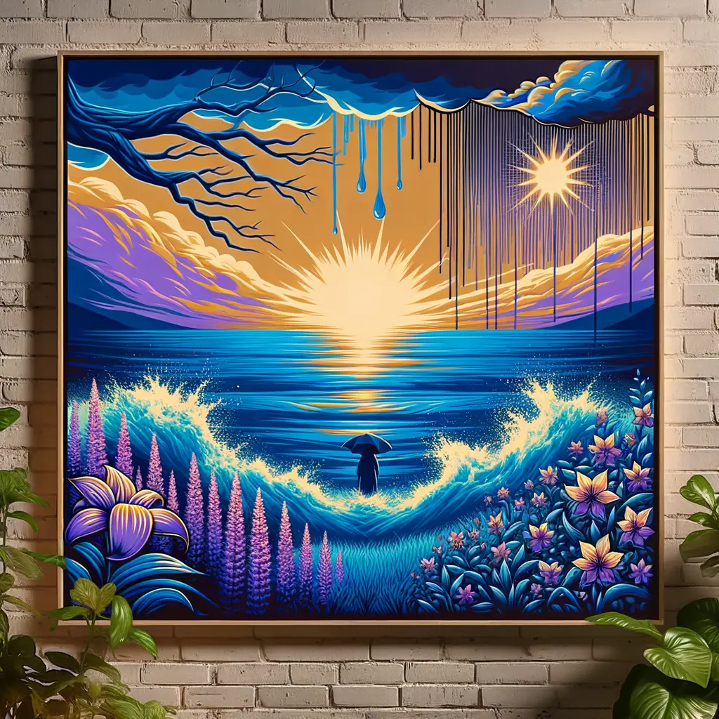 Soul's Canvas: Echoes of Healing Serenity in a Graffiti Garden