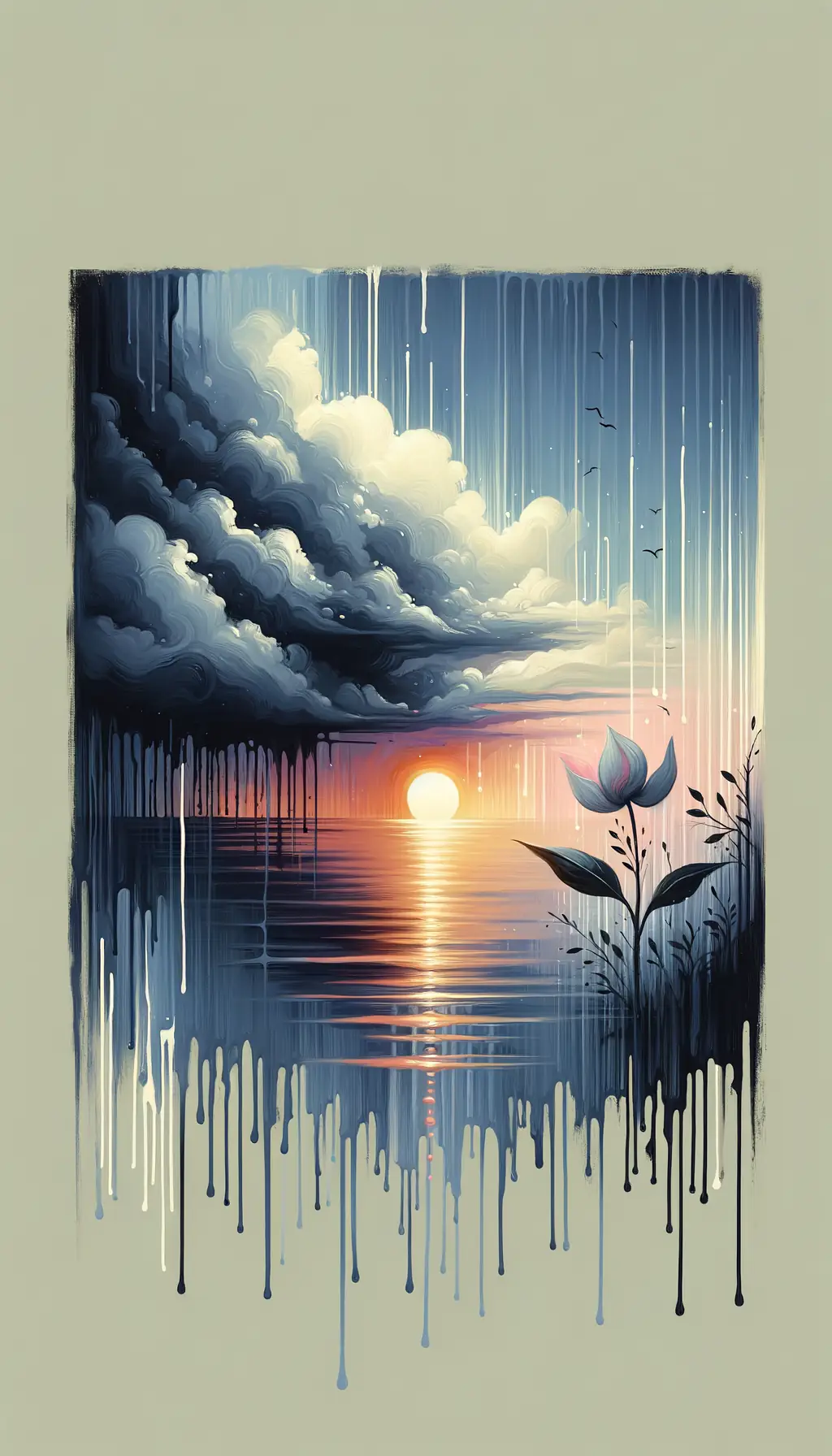 Embrace in Transition: Storm, Bloom, Ebb