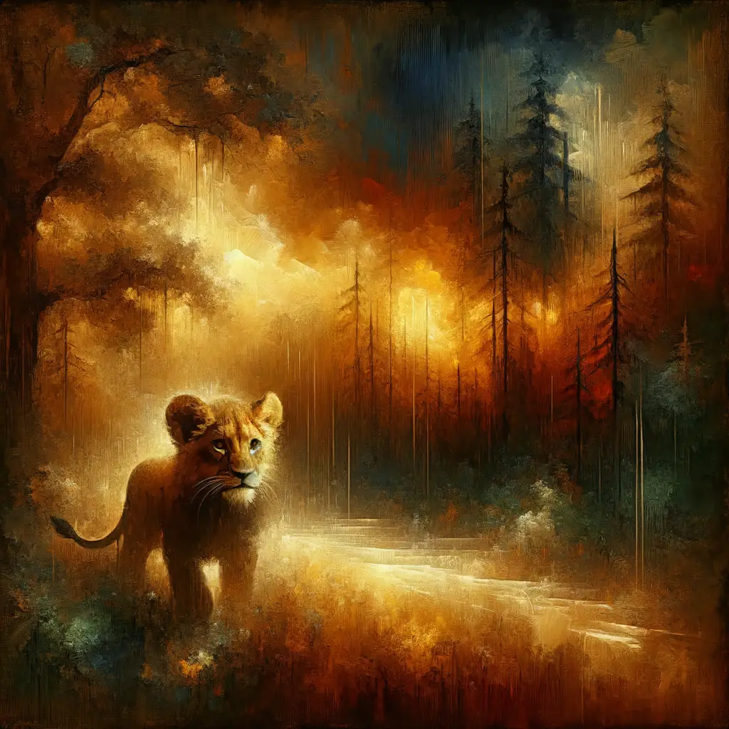 Whispering Rain: The Cub's Resilience