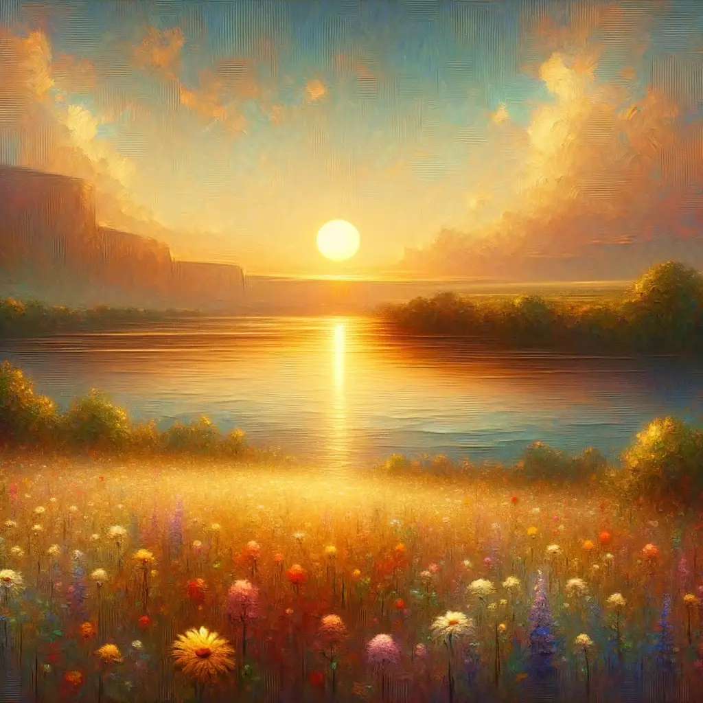 Ethereal Serenity: Whispers of Understanding in Wildflower Dreams