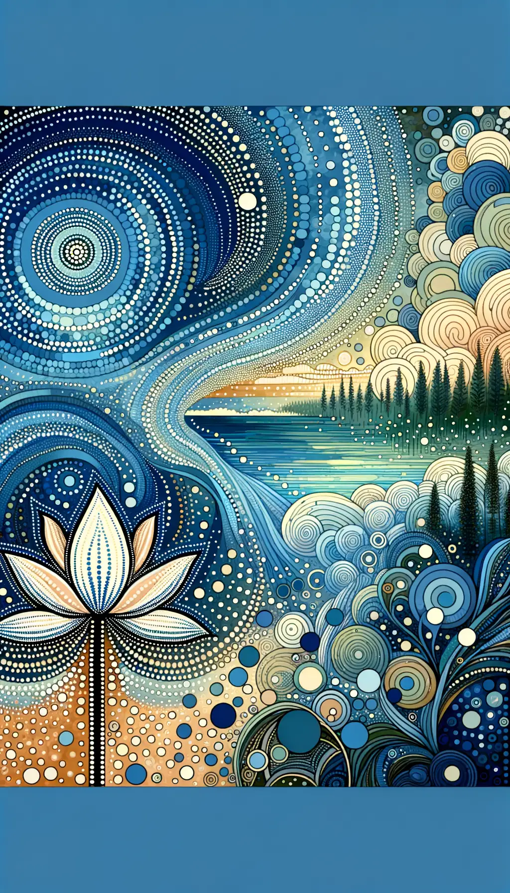 Ethereal Whispers: Healing Waters and Lotus Blossoms