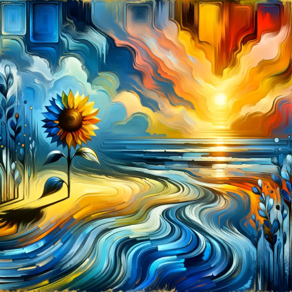 Ethereal Bloom: A Sunset's Therapeutic Embrace