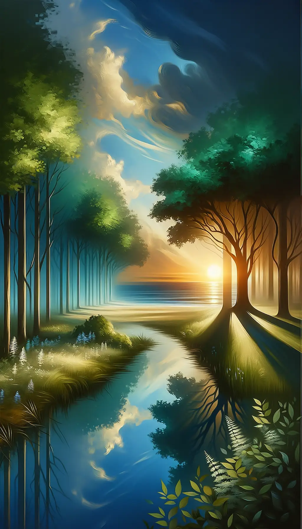 Embrace of Tranquil Whispers: Solace in Emerald Reverie