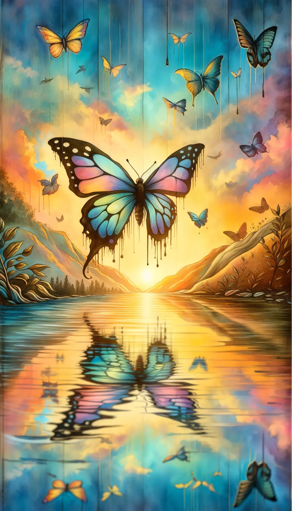 Luminous Metamorphosis: Symphony of Growth and Serenity