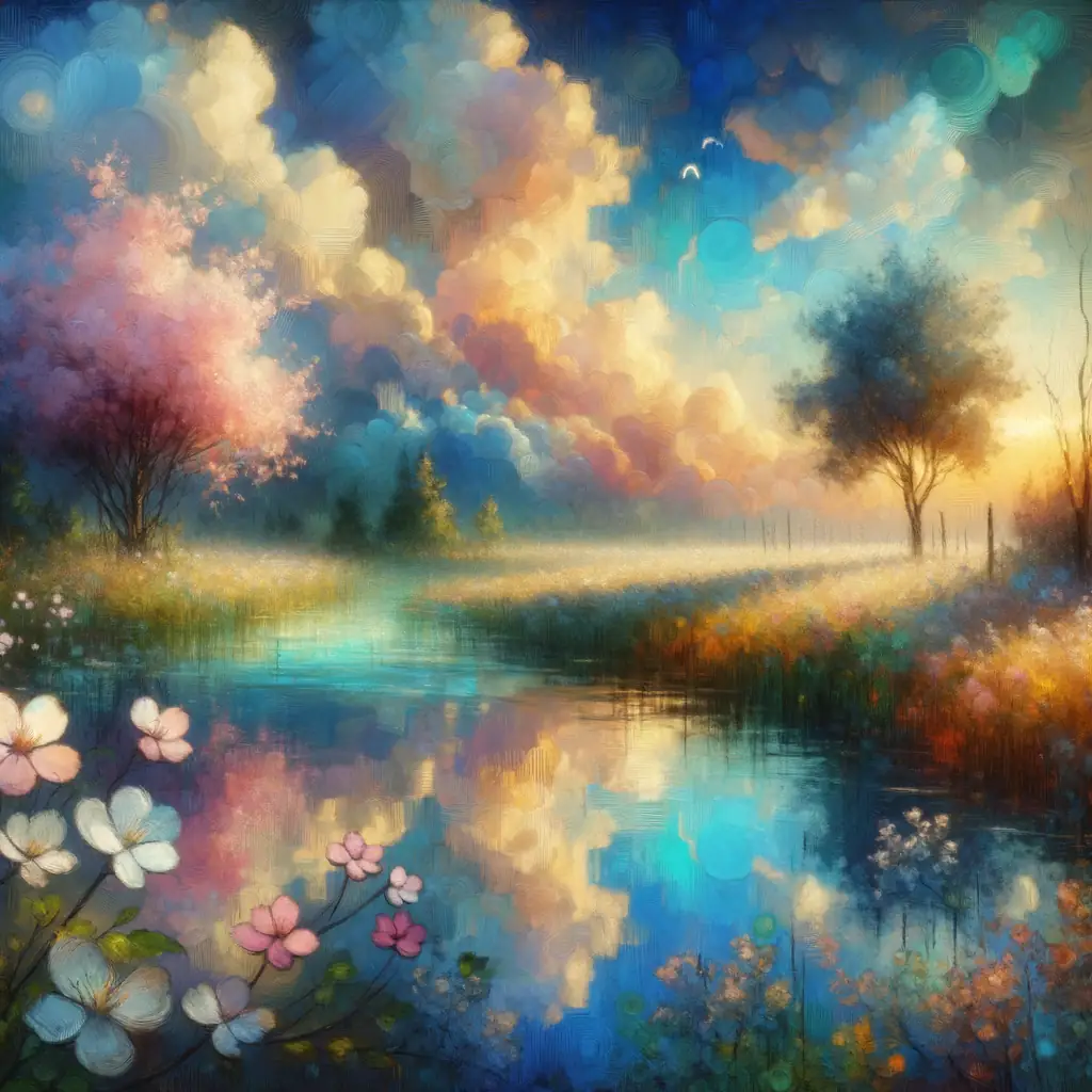 Whispers of Petal Dreams in Sunset's Embrace