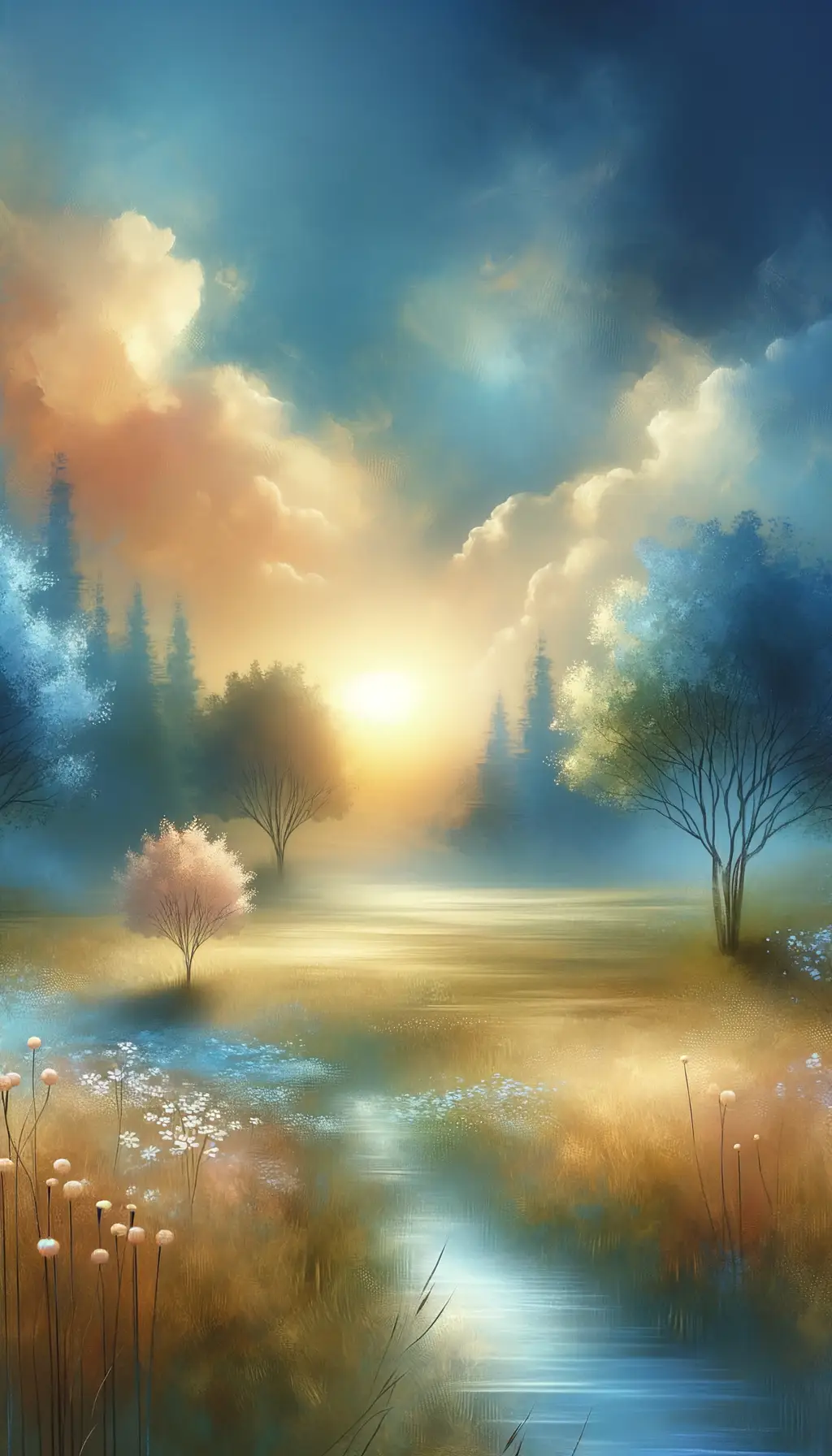 Whispers of Renewal: Embracing Serenity in Blossoming Meadows