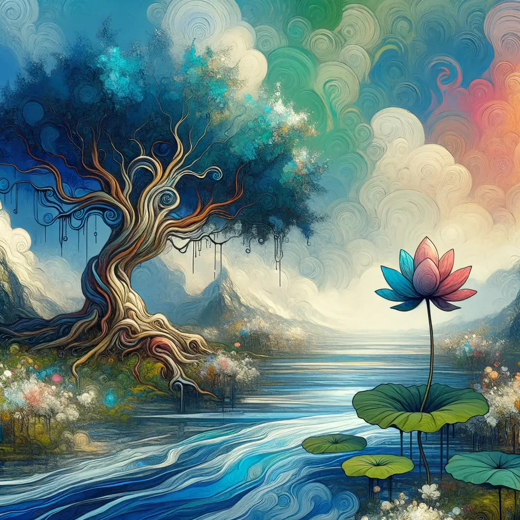 Whispers of Resilience: Embracing Growth Amidst Still Waters