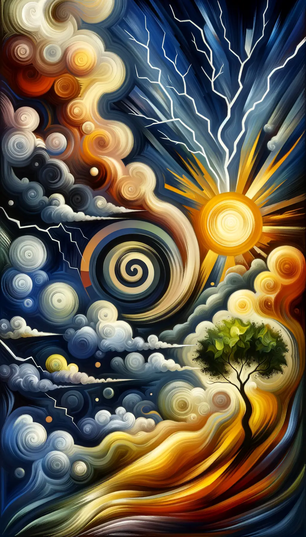Embers of Resilience: A Spiraling Whisper of Growth