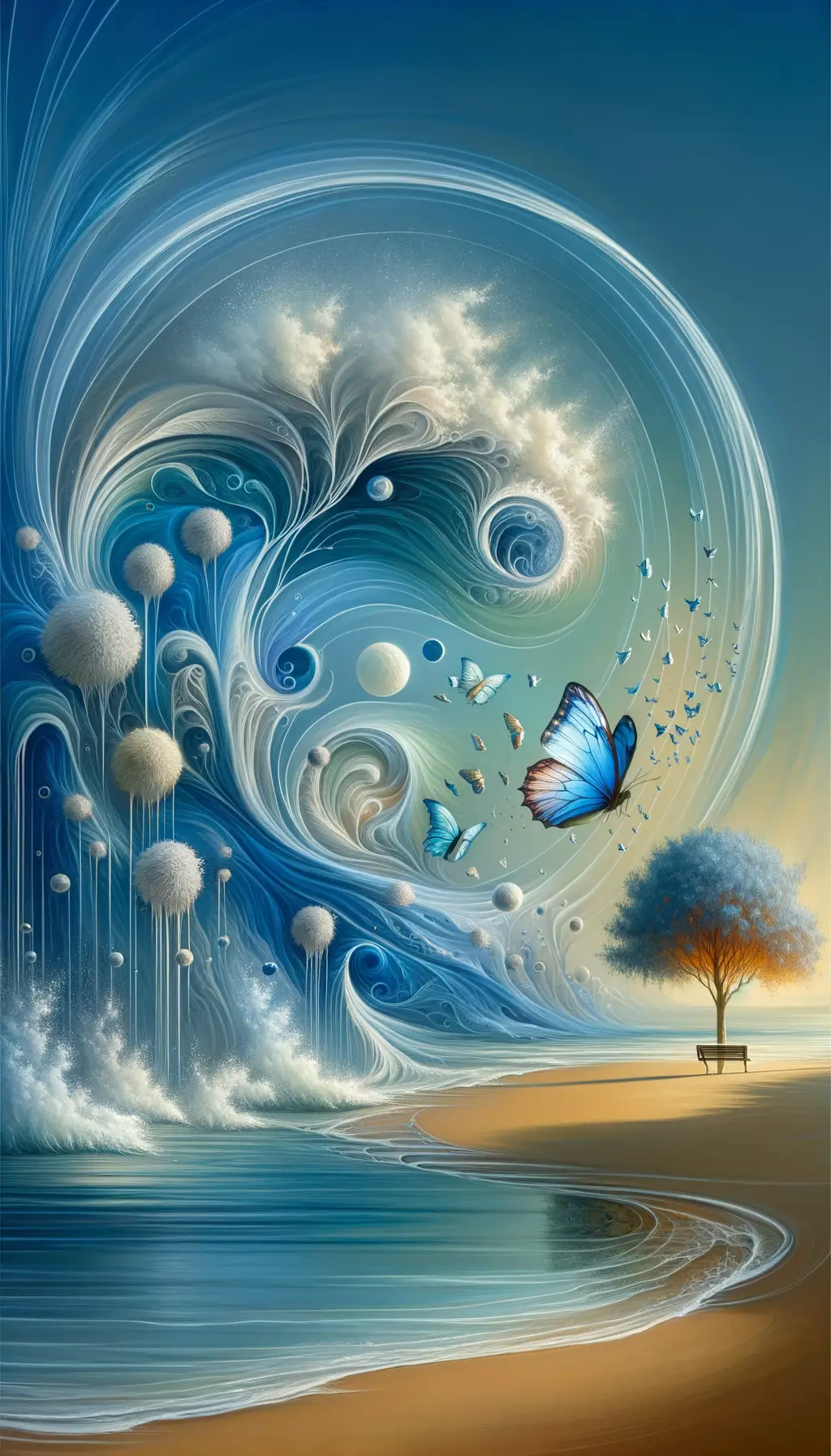 Whispers of the Azure Soul: Delicate Epiphanies in Fantastical Reverie