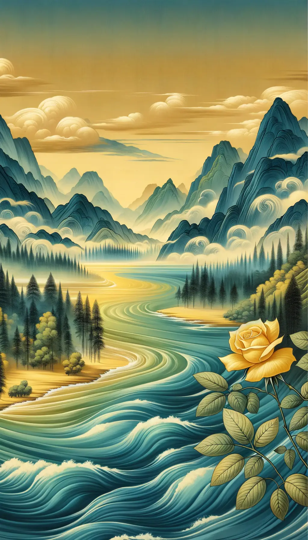 Whispers of Time: A River's Embrace