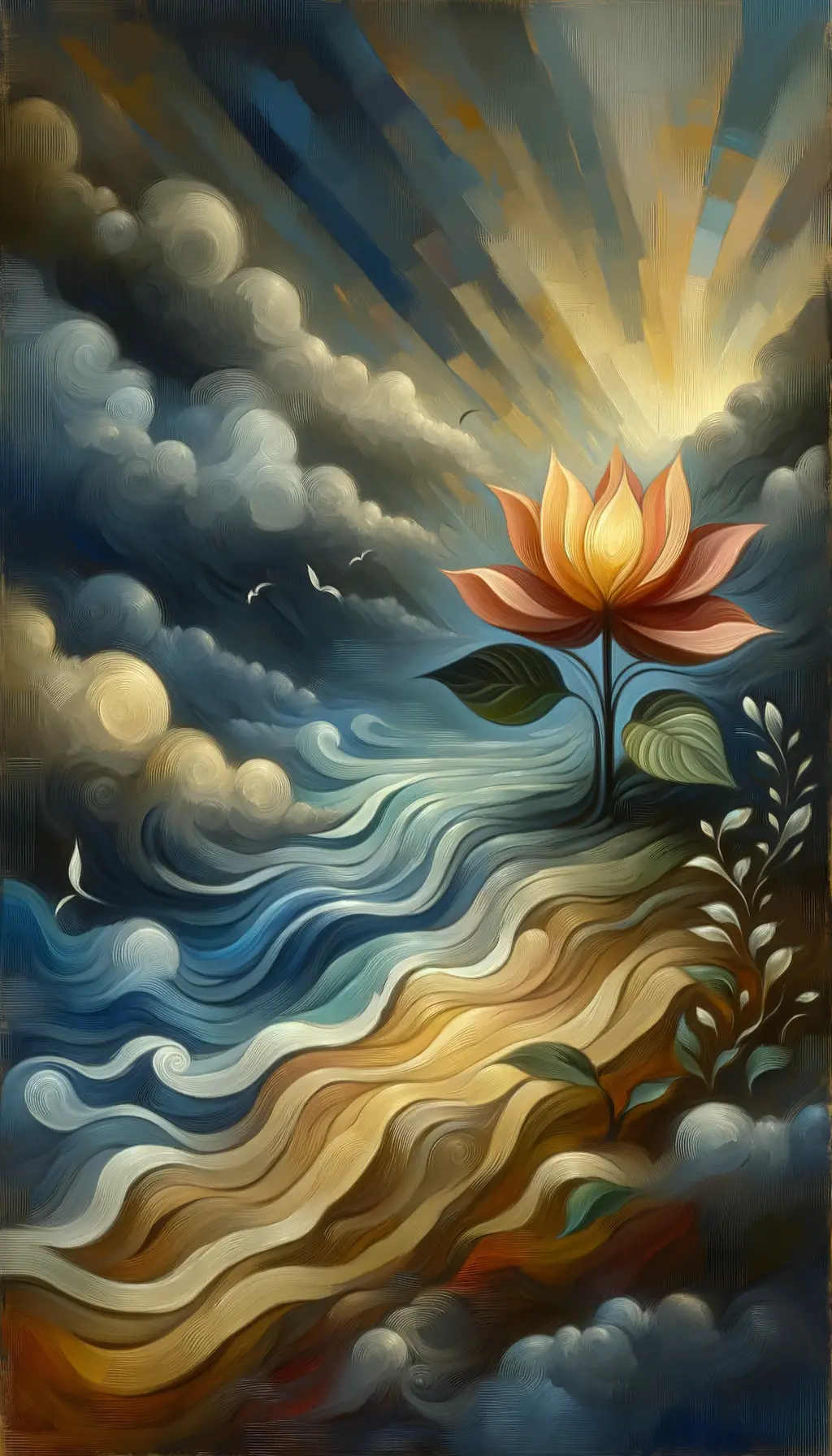 Whispers of Resilience: A Blossoming Serenity