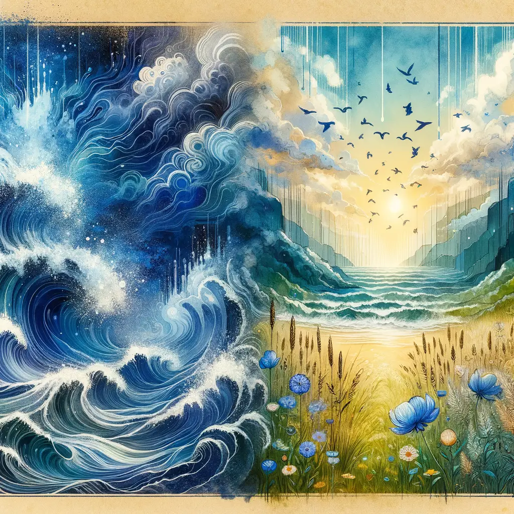 Ocean's Embrace: Meadows of Healing Hearts
