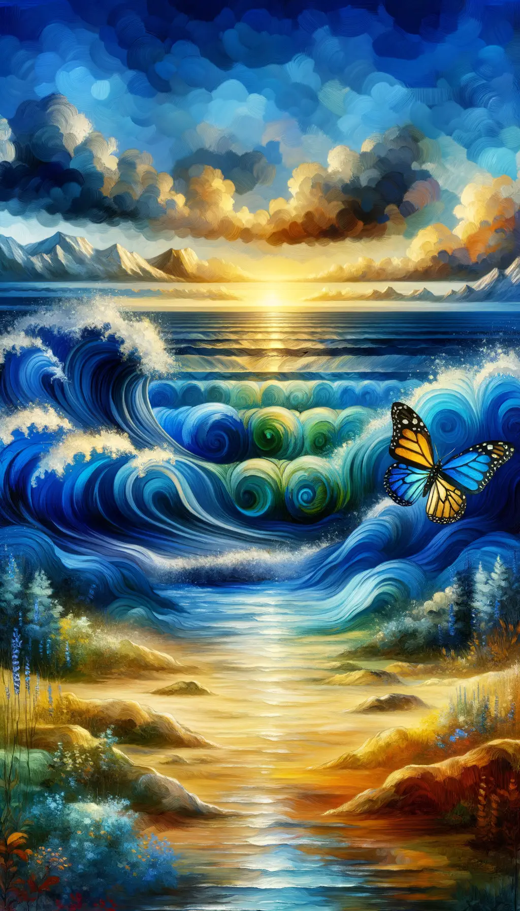 Ethereal Metamorphosis: Whispering Emotions in Twilight's Embrace