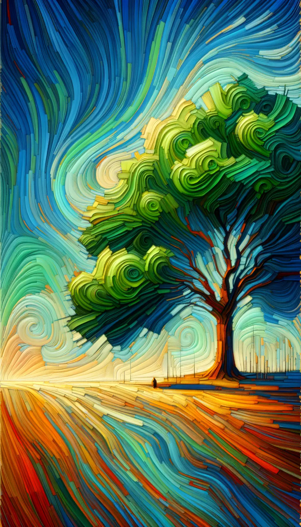 Emerald Whispers: Healing Sky's Dance