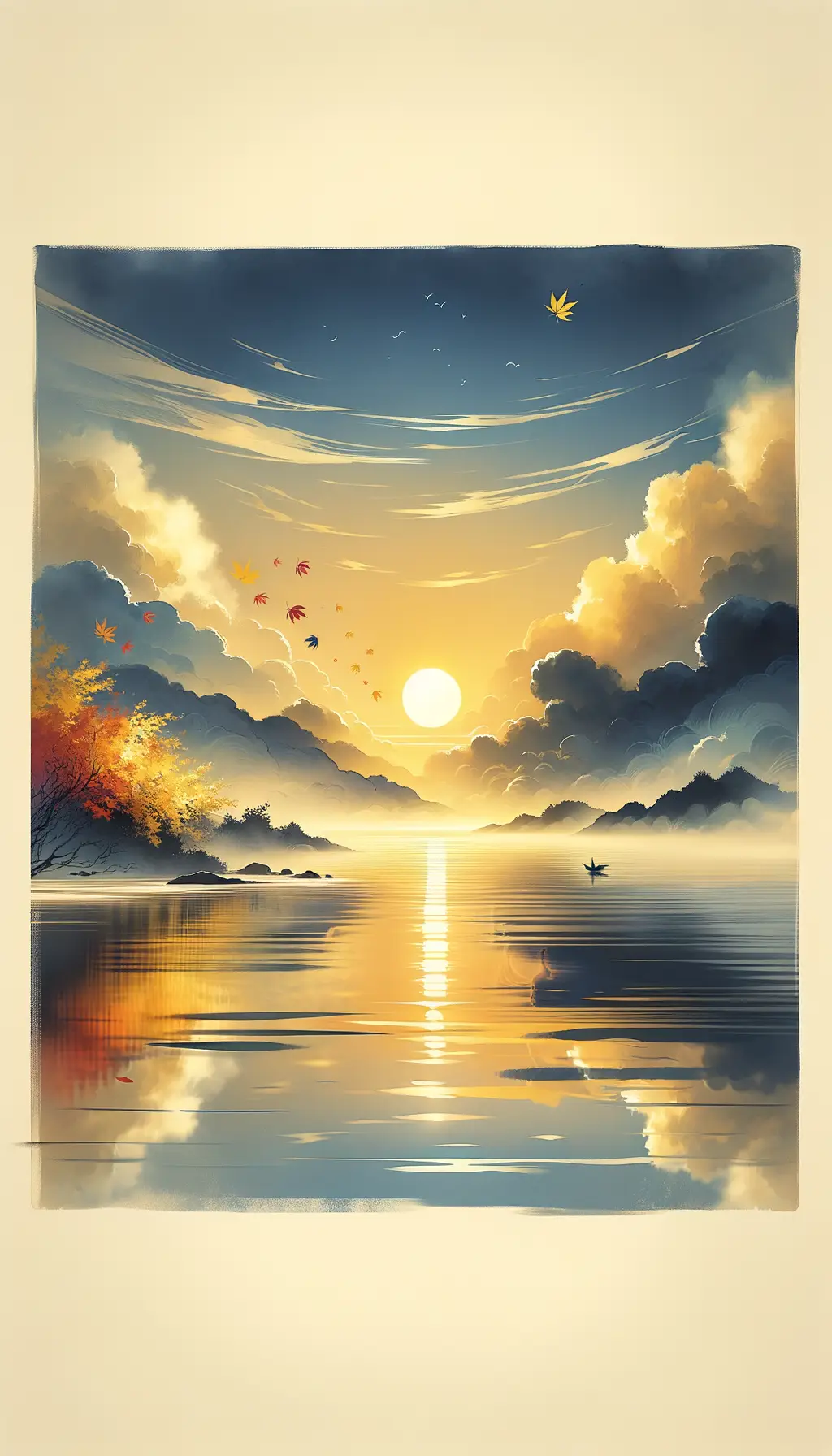 Ebbing Shadows of Serenity: Autumn's Embrace