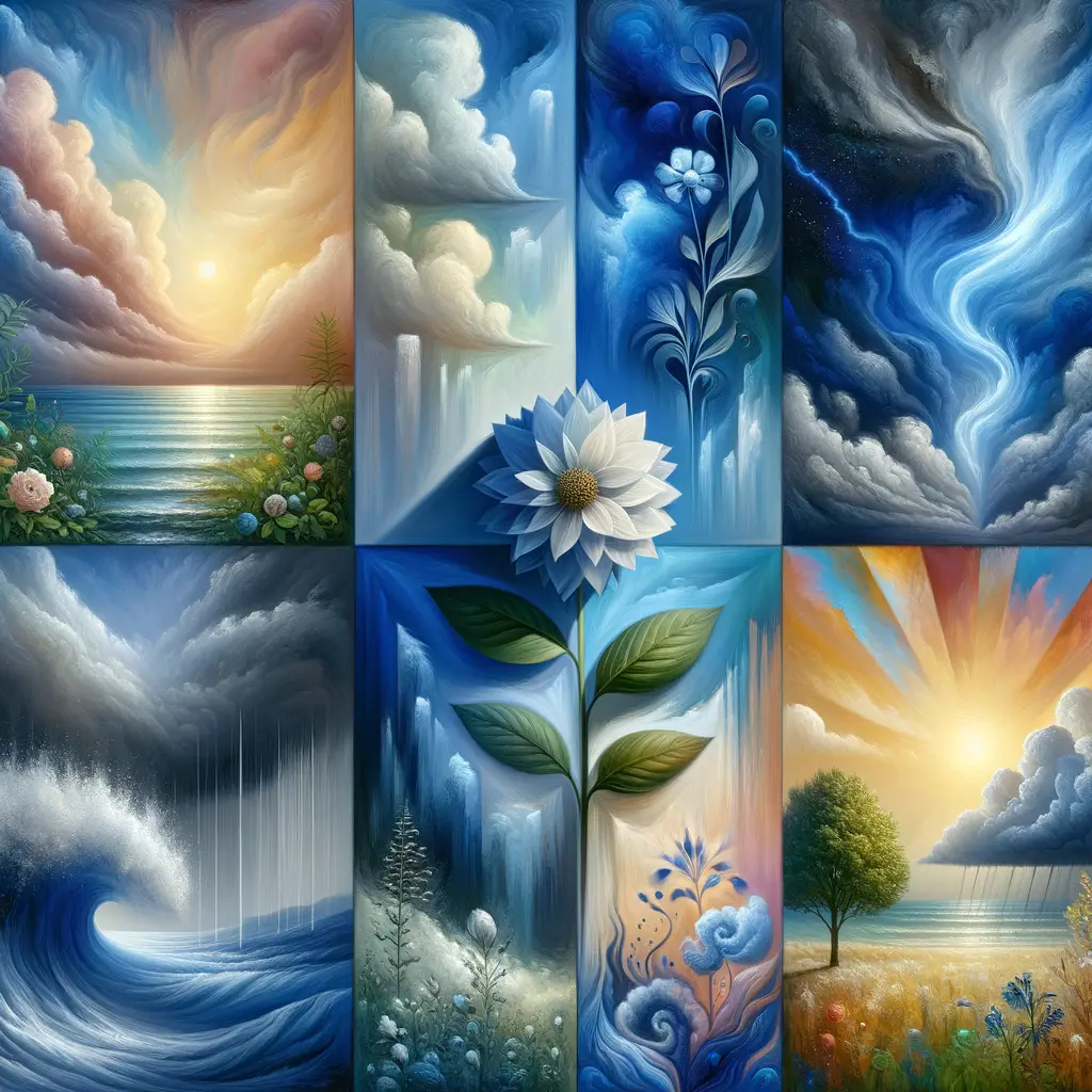 Ethereal Blossom: Embracing Tranquility Amidst Storm's Passage