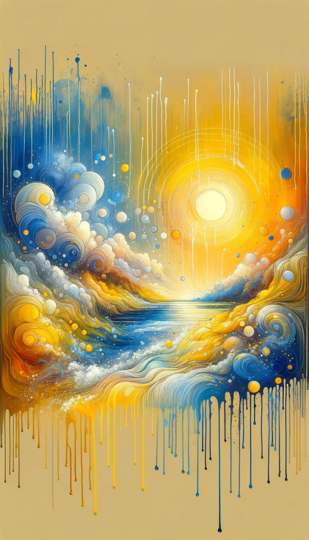 Whispers of the Sunshine River: A fluid portrait of emotional release.