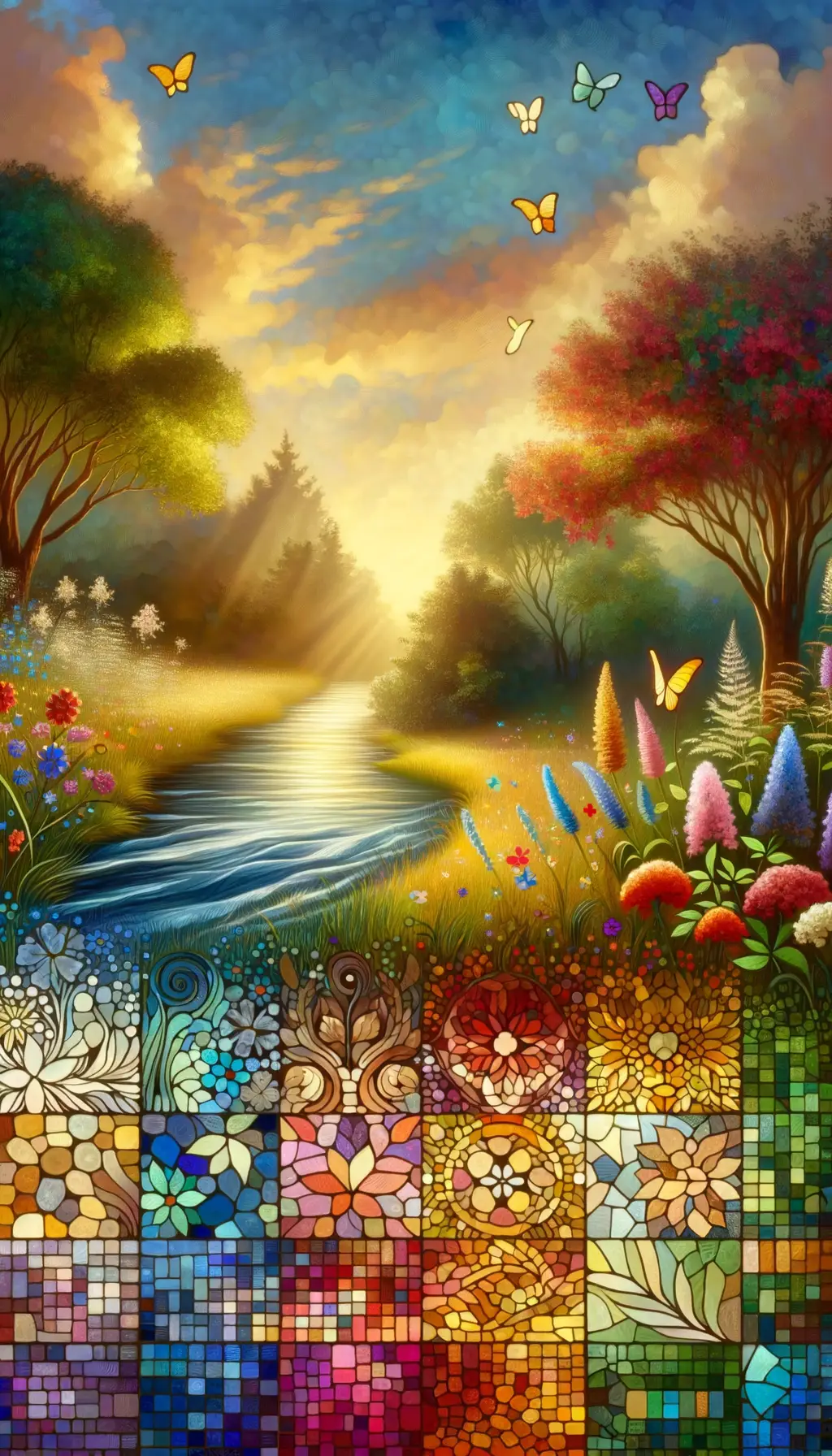 Blossoms of Understanding: River's Reflection of Growth
