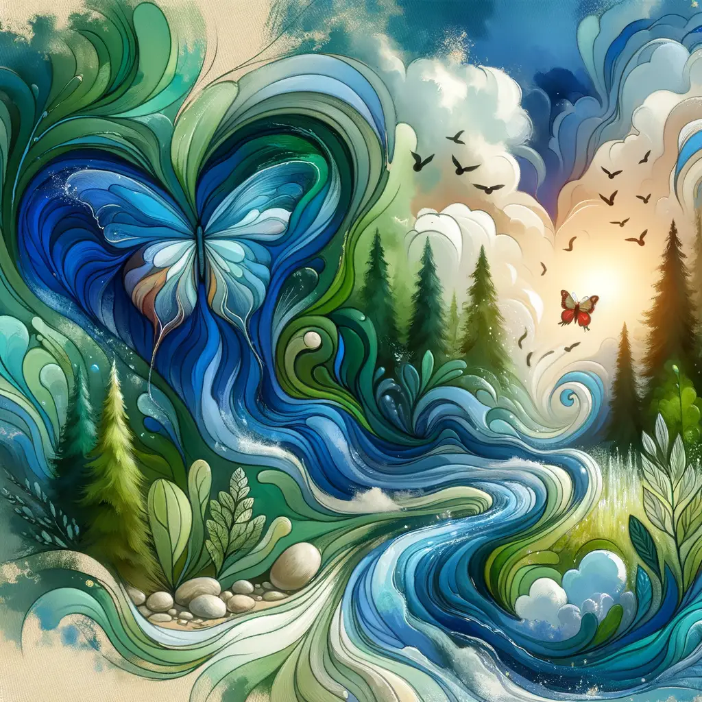 Whispers of Emerald: Embracing Serenity's Song