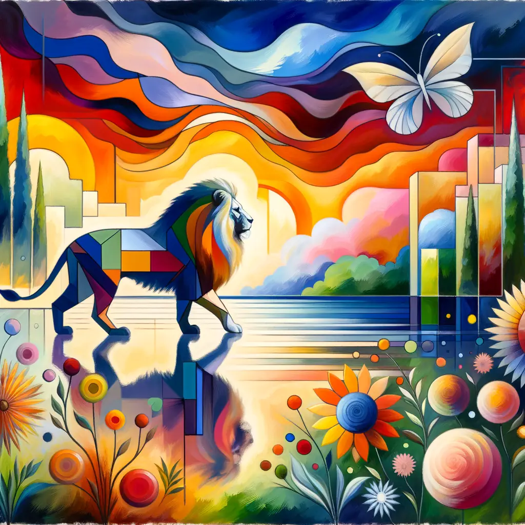 Whispers of Inner Light: Resilient Majesty in Color Symphony